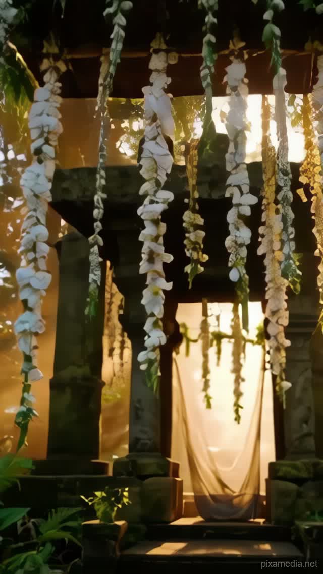 Jungle Vows in Gold - Wedding & Events AI stock
